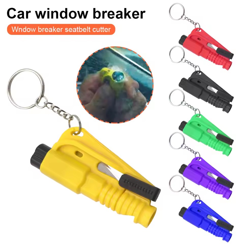 Rescue Rope Throw - Safety Hammer Car Escape Tool 3-in-1