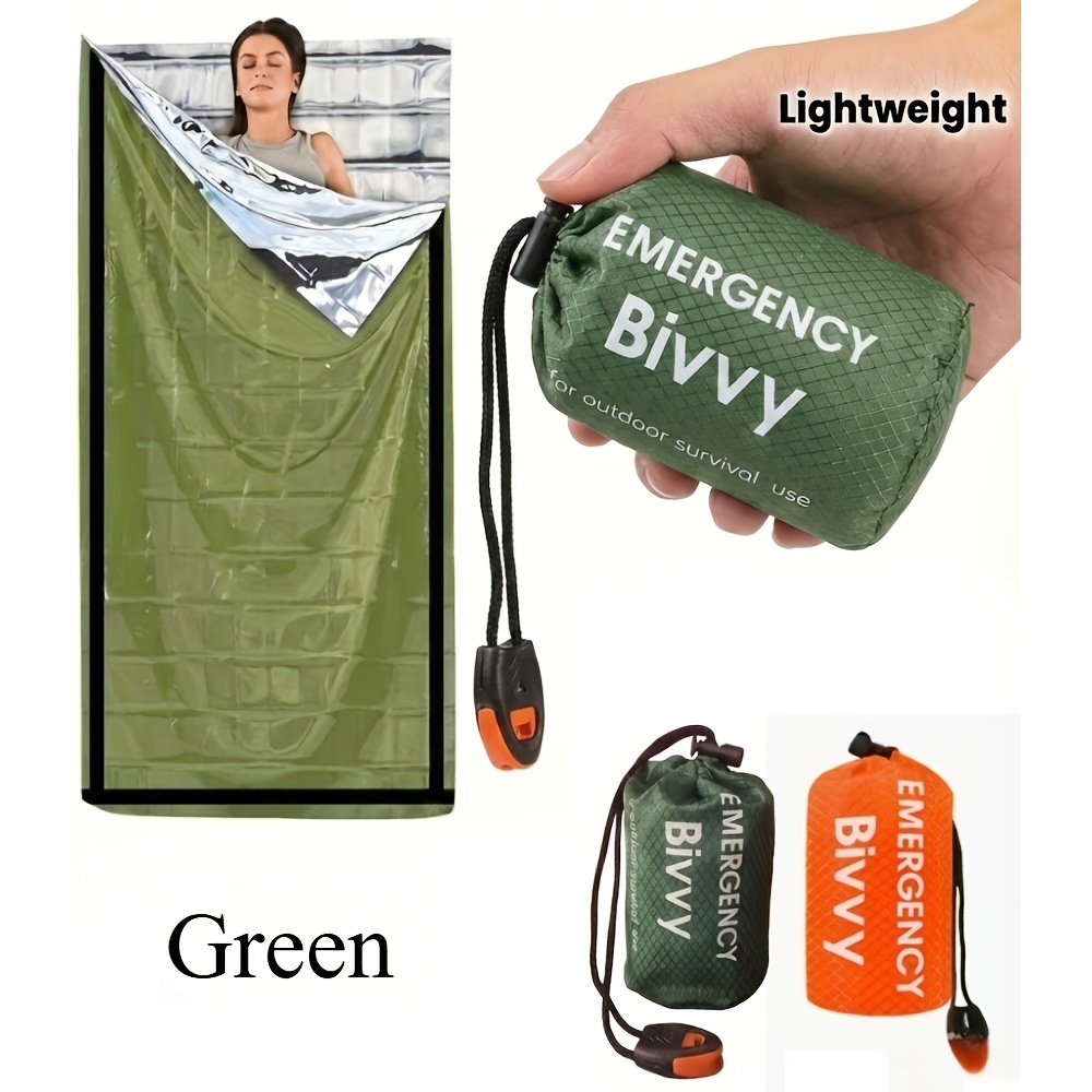 Bivy Bag Emergency - 3Pcs Emergency Sleeping Bag Kit With