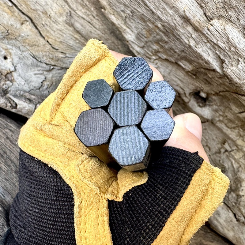 Hand Woven Rope Hexagonal Flin - Fire Starting Kit recension och pris