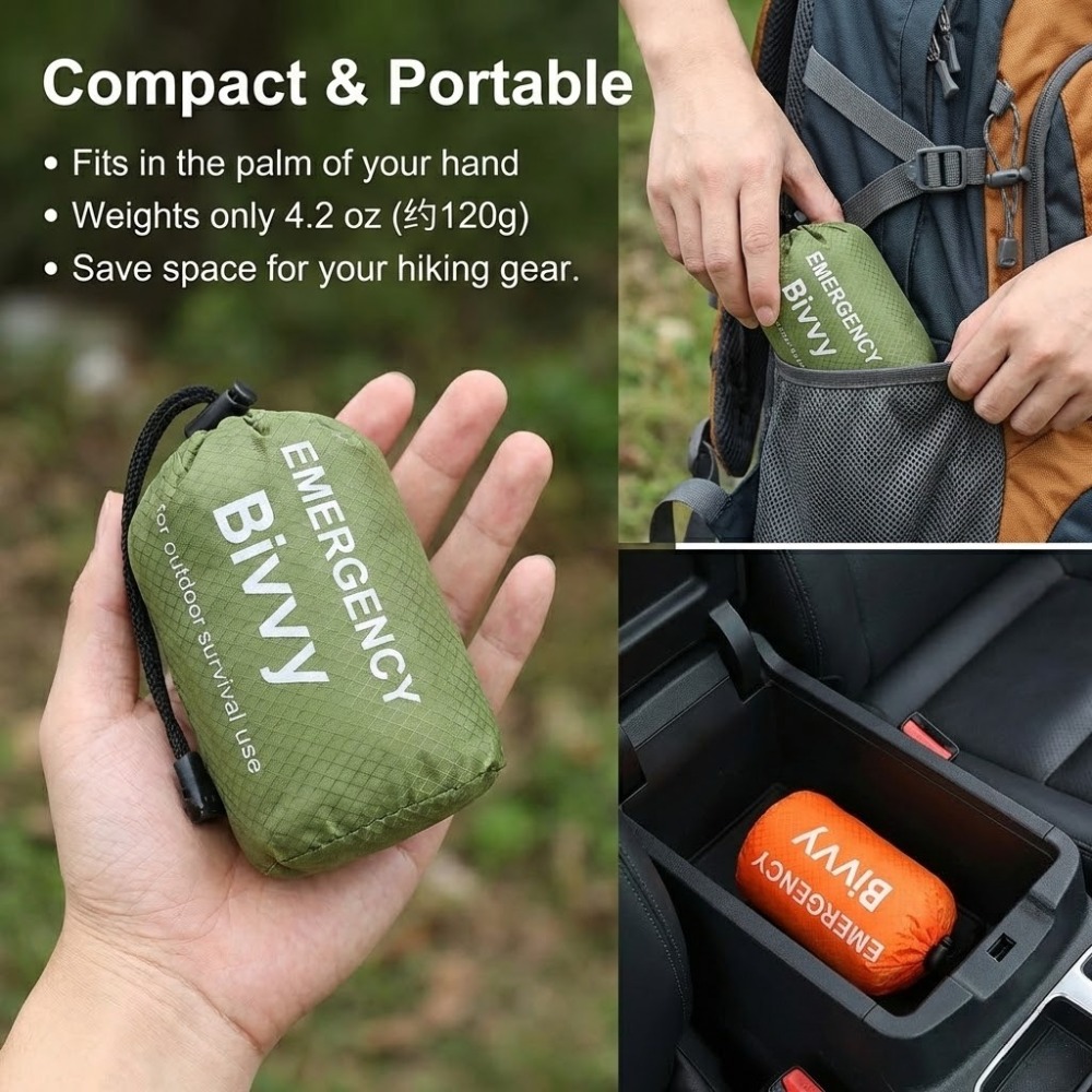 3Pcs Emergency Sleeping Bag Ki - Bivy Bag Emergency recension och pris