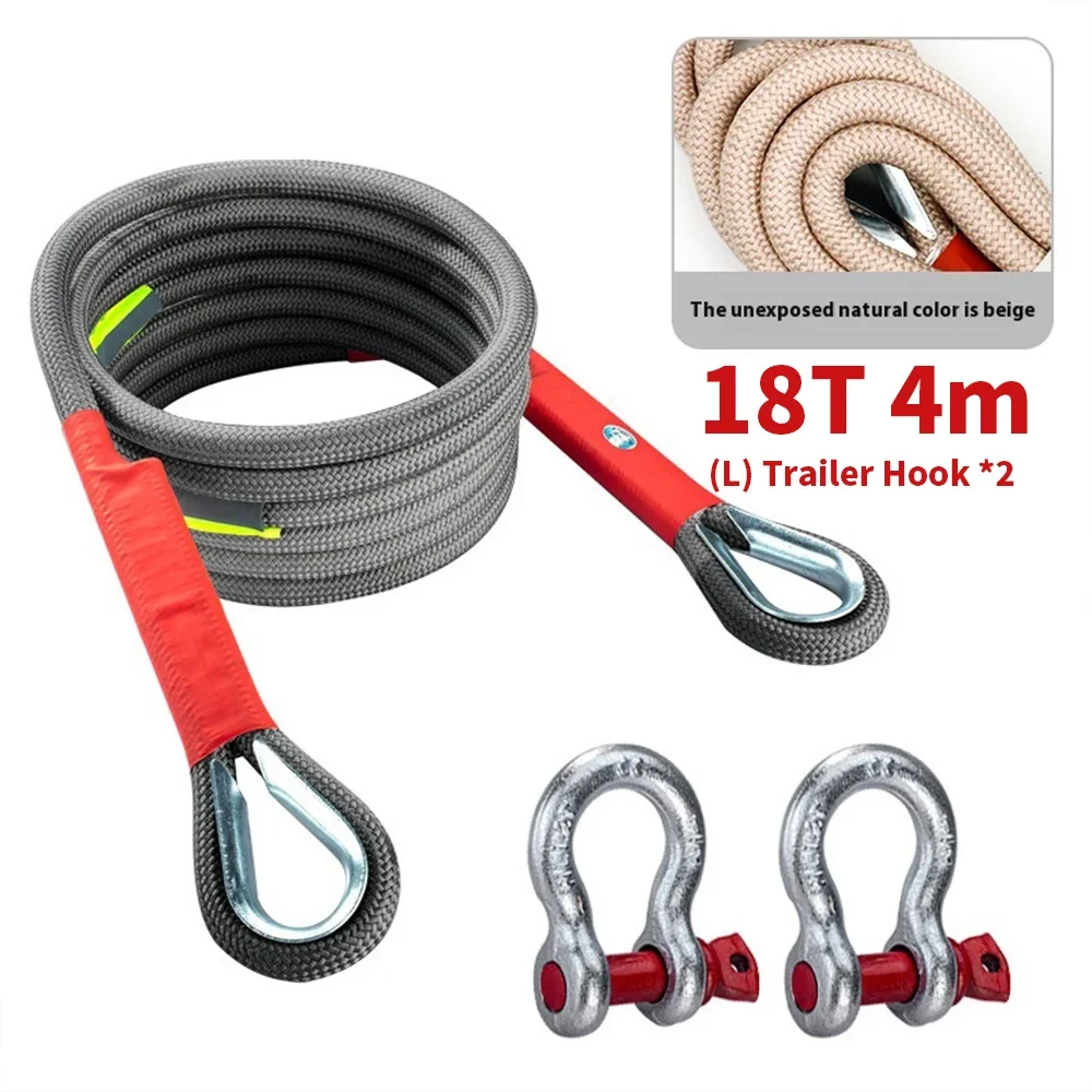 New Car Towing Rope Off-road V - Rescue Rope Throw recension och pris